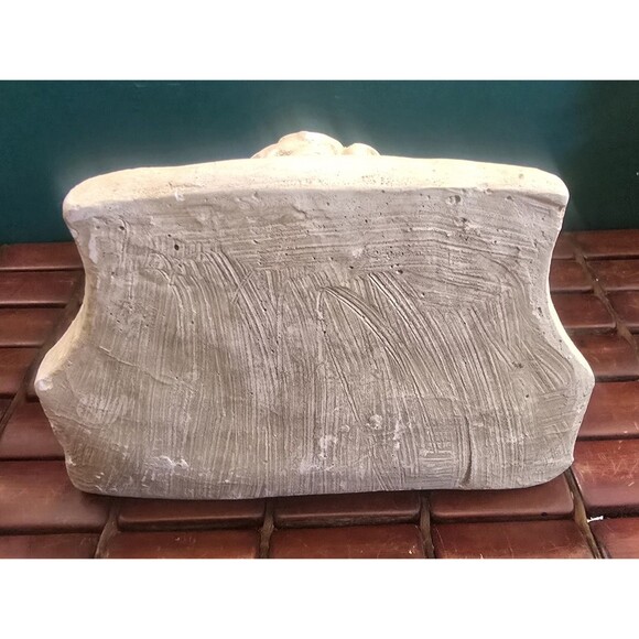 Eros Cupid Angel Cherub Wall Sconce Shelf Vintage Chalkware 7"x6.5"x4" - Picture 5 of 6